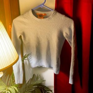Women’s Tory Burch 3/4 sleeve sweater crop.